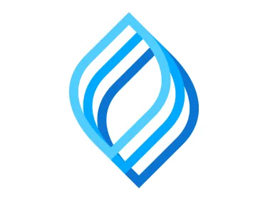 Abstract Blue Drops Logo Template