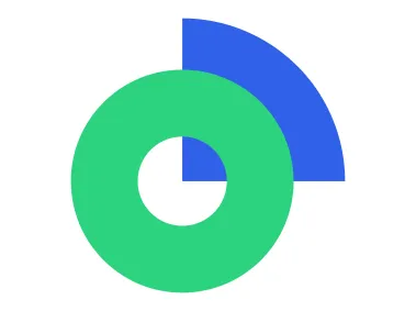 Abstract Circle and Quadrant Logo
