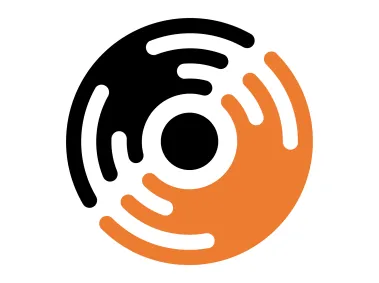 Abstract Circle Record SVG Shape Logo Template