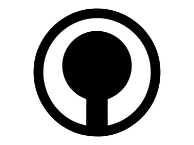 Abstract Circle Shape Keyhole Style Logo Template