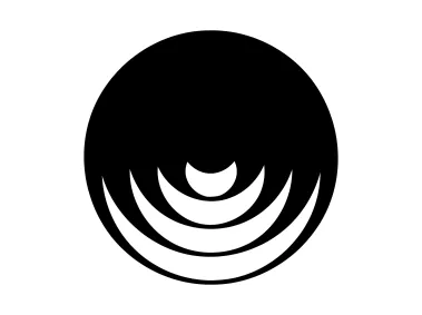 Abstract Circle Shape with Cut Circles Logo Template