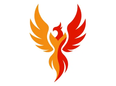 Abstract Colored Phoenix Logo Template