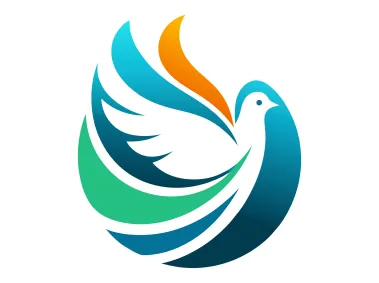 Abstract Colorful Dove Design Logo Template