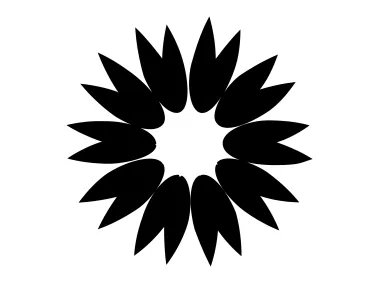 Abstract Daisy Flower Logo Template