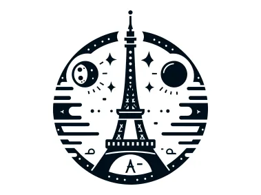 Abstract Eiffel Tower Design Elements Logo Template