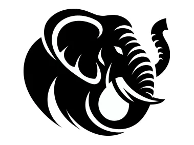 Abstract Elephant Logo