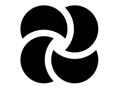 Abstract Fan Geometric Shape Logo Template