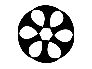 Abstract Flower Circle Shape Logo Template