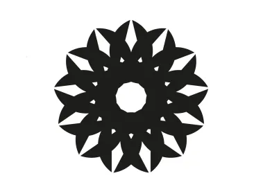 Abstract Geometric Circle Shape Logo Template