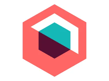 Abstract Geometric Hexagon Shape Design Logo Template