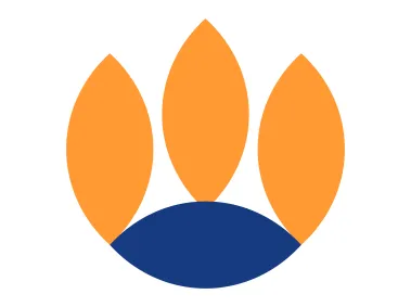 Abstract Geometric Leaf Shape Logo Template