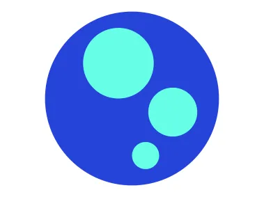 Abstract Geometric Planet Circle Shape Logo Template