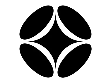 Abstract Geometric Shape with Elips and Star Logo Template