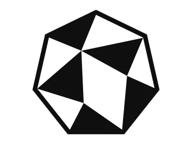 Abstract Geometric Shape with Triangles Logo Template