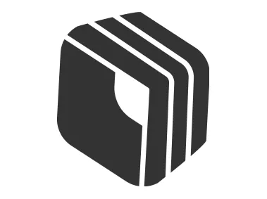 Abstract 3D Geometric Shape Logo Template