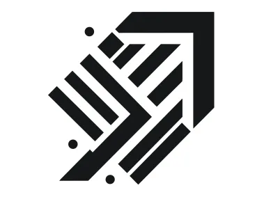 Abstract Geometric Arrow Shape Logo Template