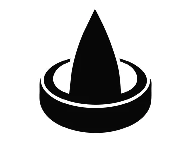 Abstract Geometric Conic Shape Logo Template