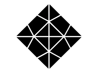 Abstract Geometric Square Shape Logo Template