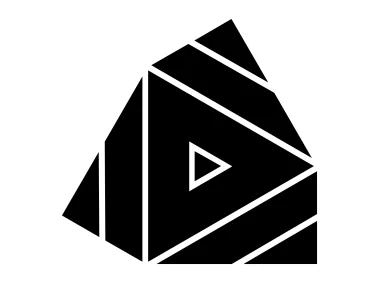 Abstract Geometric Triangle Shape Logo Template