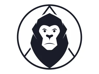 Abstract Gorilla Head Logo Template
