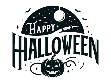 Abstract Happy Halloween Design Vector