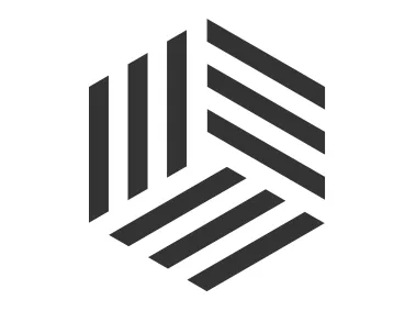 Abstract Hexagon Linear Shape Logo Template