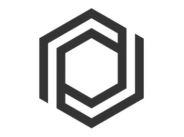 Abstract Nested Hexagon Shapes Logo Template