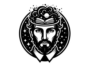 Abstract Human Brain Logo Template