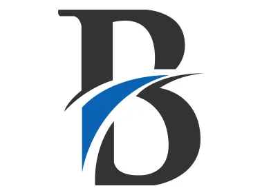 Abstract Letter B Shape Design for Business Logo Template
