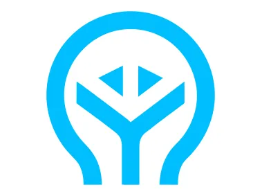 Abstract Lightbulb Shape Logo Template