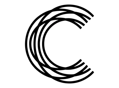 Abstract Linear C Letter Logo Template