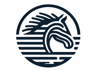 Abstract Linear Horse Logo Template