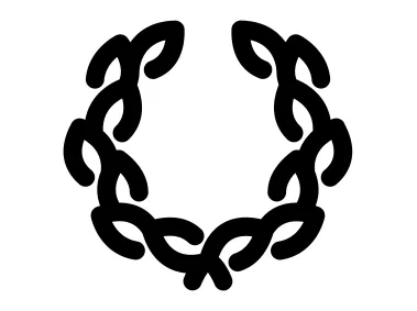 Abstract Linear Wreath Shape Logo Template