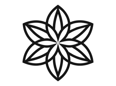 Mandala Ornamental Flower Logo