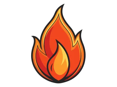 SVG Firestorm Flame Logo Template