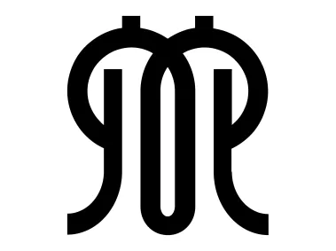 Abstract M Letter Shape Design Logo Template