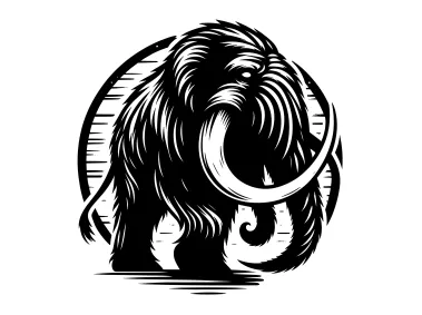 Abstract Mammoth Illustrator Logo Template