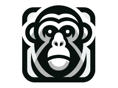 Abstract Monkey Logo Template