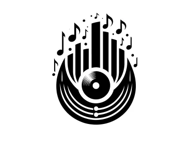 Abstract Music Themed Logo Template