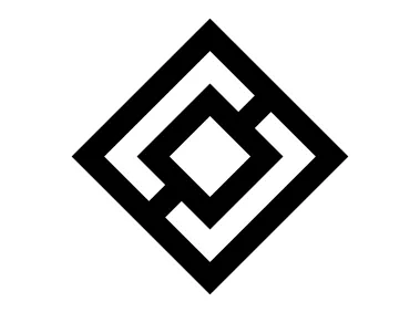 Abstract Nested Square Shape Logo Template