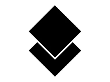 Abstract Nested Square Shapes Logo Template