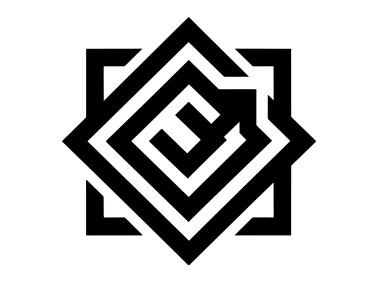 Abstract Nested Square Logo Template