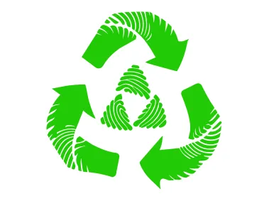 Abstract Recycle Sign Design Logo Template