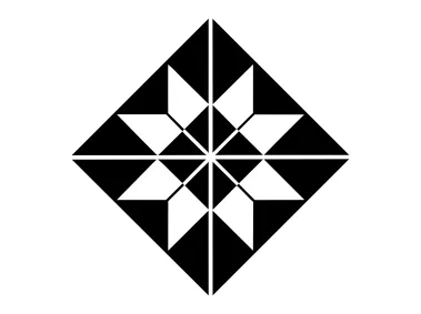 Abstract Square Pattern Shape Logo Template