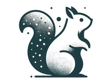 Abstract Squirrel Design Logo Template