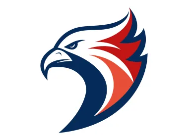 Abstract SVG American Eagle Head Logo Template