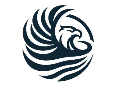 Abstract SVG Flying Eagle Logo Template