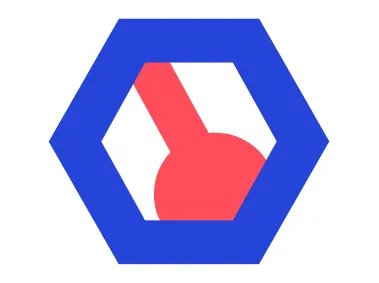 Abstract SVG Hexagon Logo Template