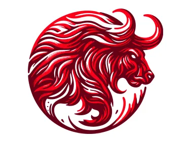 Abstract Taurus Bull Logo Template