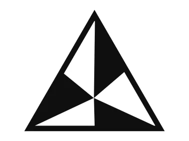 Abstract Triangle Star Shape Logo Template